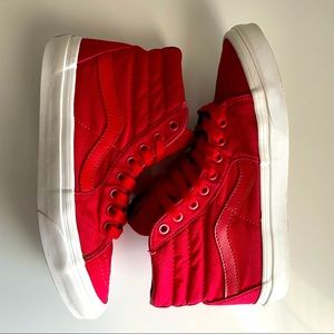 Vans high top red Womens 8 shoes